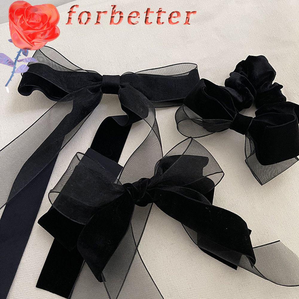 Kẹp Tóc Nơ Ruy Băng Lớn Phong Cách Cổ Điển Thanh Lịch Dành Cho Nữ