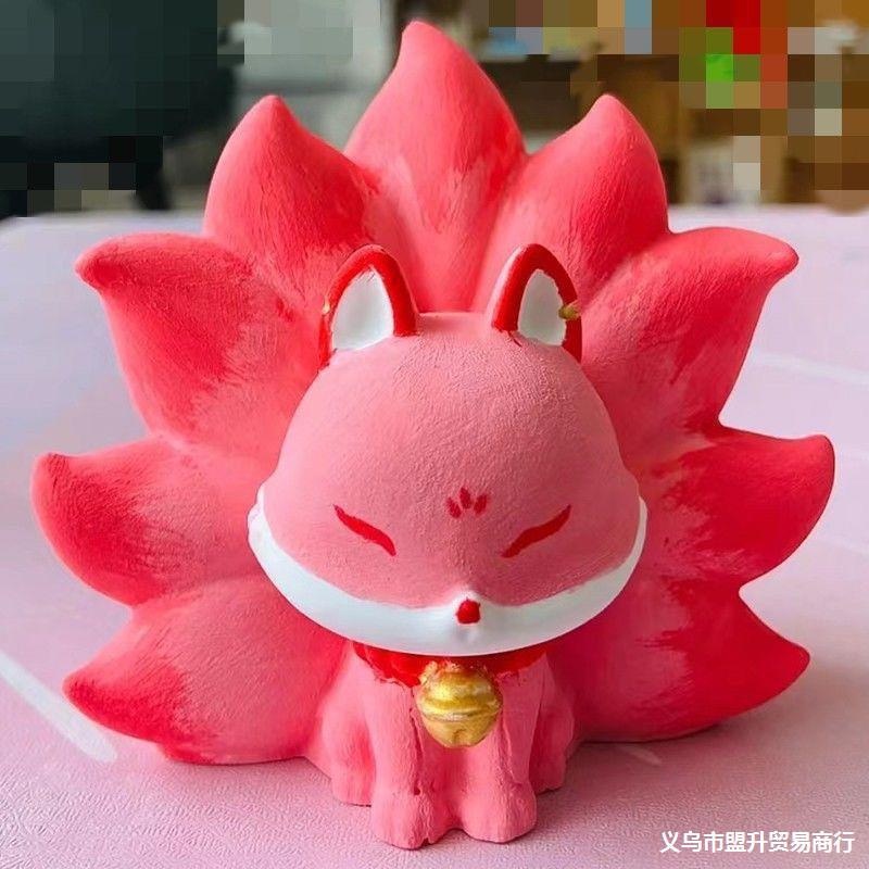Khuôn Silicone Tạo Hình Cáo Chín Cánh Cỡ Lớn Trang Trí Bánh