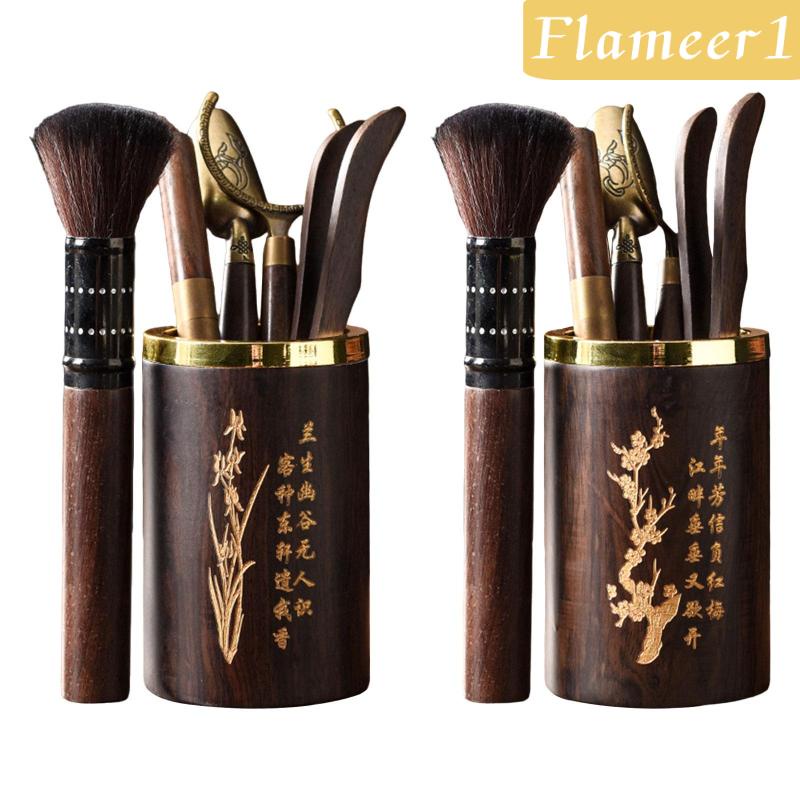 Bộ 6 Dụng Cụ Pha Trà Bằng Gỗ Phong Cách Nhật Bản 1 &quot;
