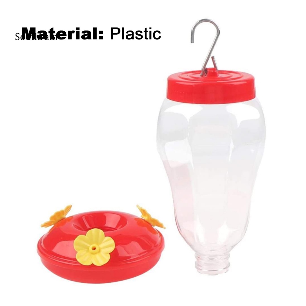 Bình Đựng Nước Trong Suốt Dung Tích Lớn Có Móc Treo Cho Chim Ruồi