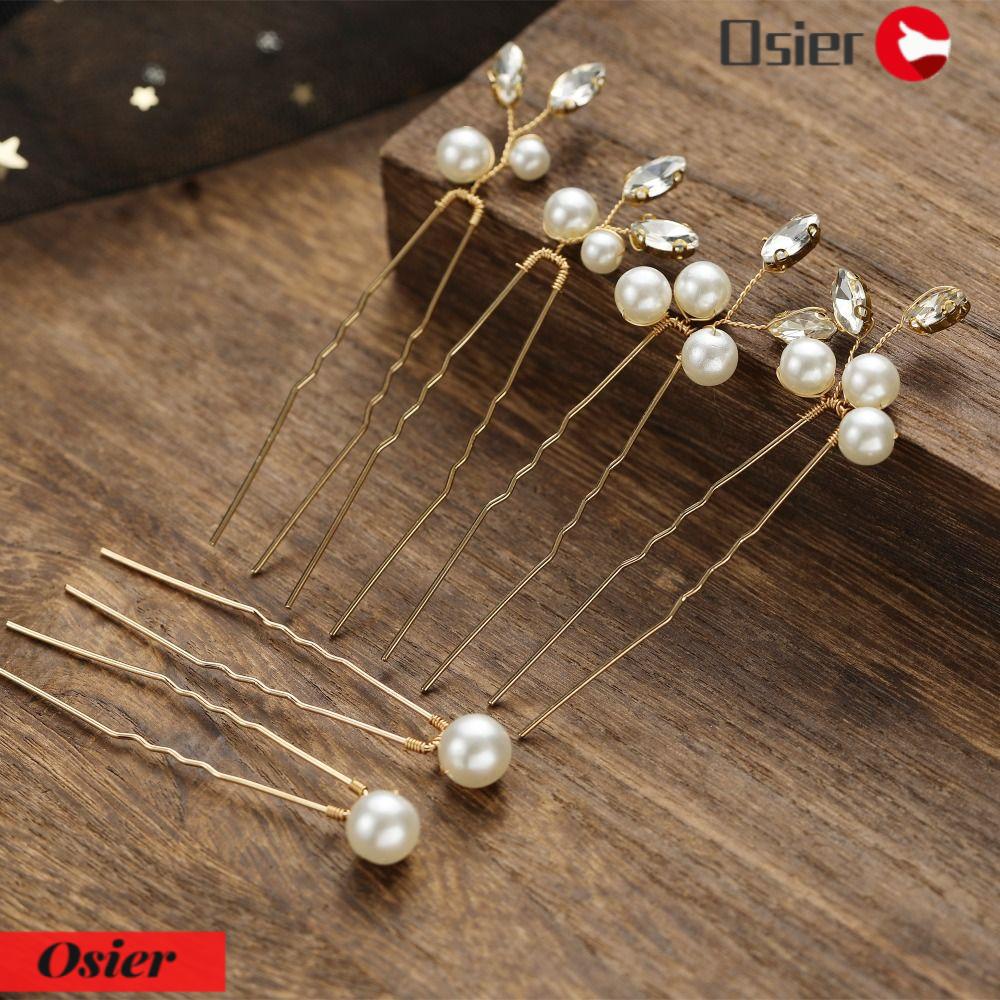 Set 1 6 Kẹp Tóc Trang Điểm Cô Dâu Ngày Cưới