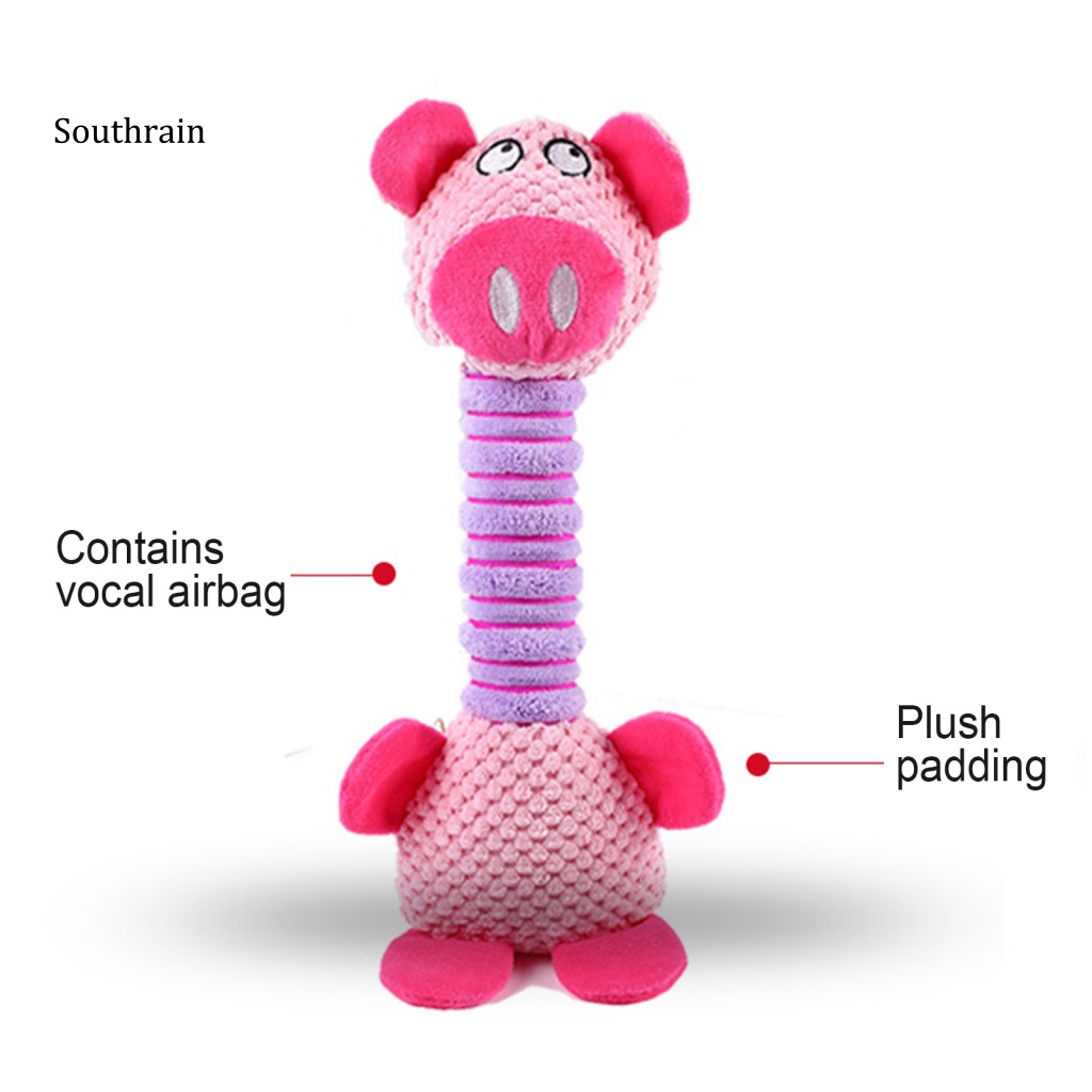 Thú Nhồi Bông Hình Động Vật BB Có Âm Thanh Chống Cắn Cho Thú Cưng