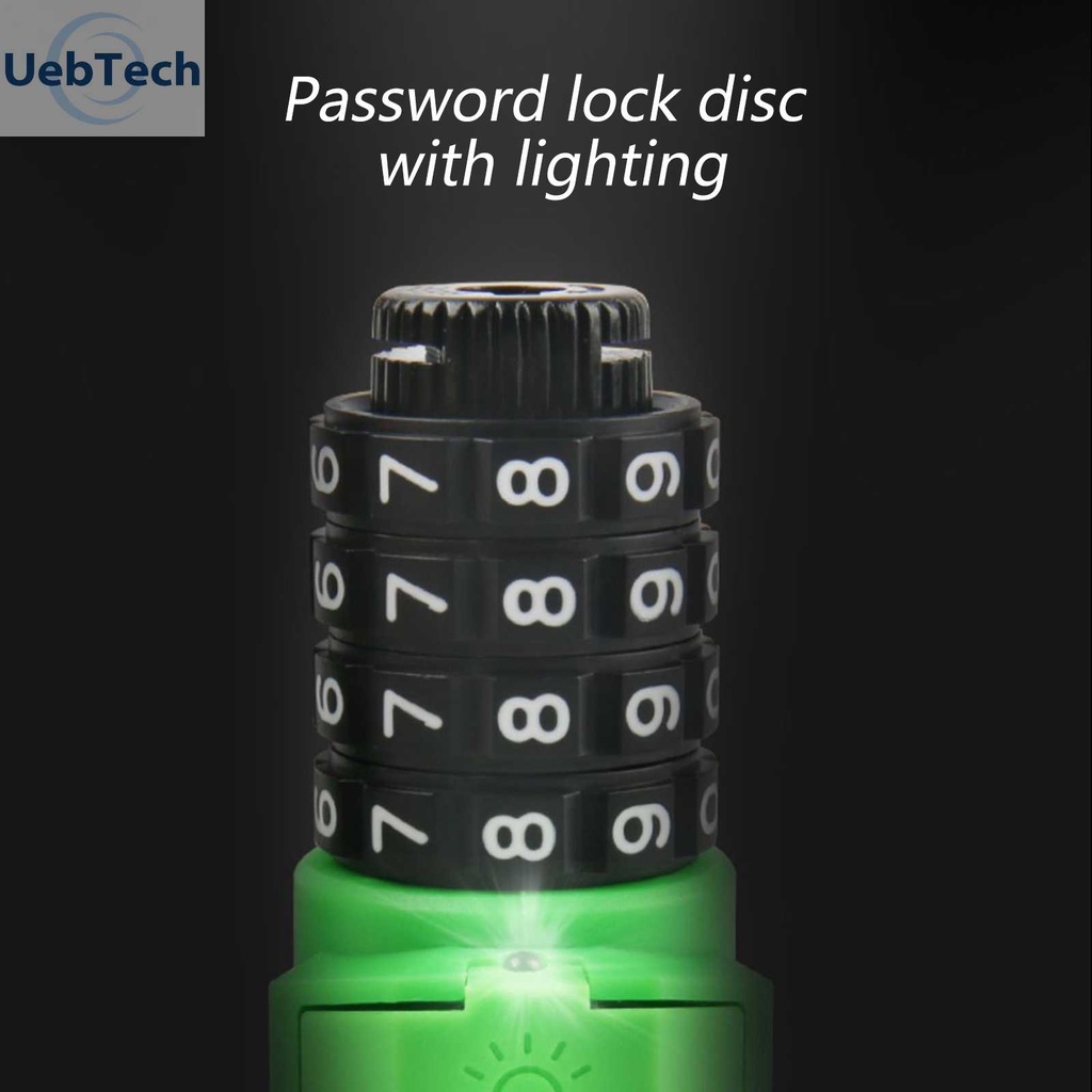 Dây Xích Khóa Xe Đạp / Xe Máy / Thuyền Kayak Có Mật Khẩu 1.2M