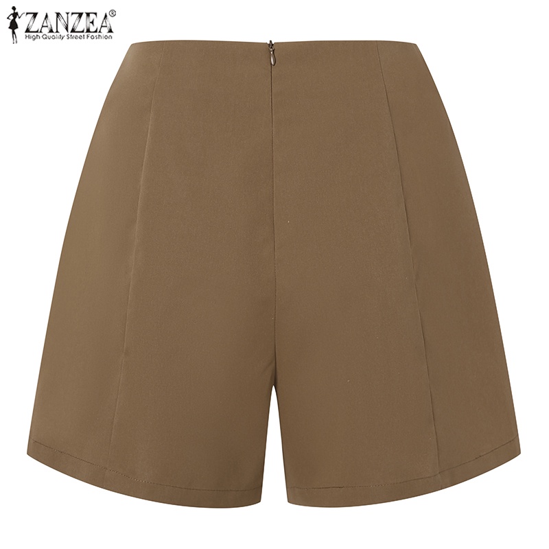 Quần short ZANZEA lưng cao thời trang cho nữ