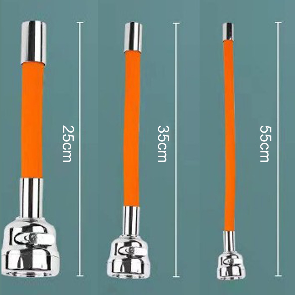 1 Bộ Ống Nối Dài Vòi Nước 25 / 35 / 55cm Bằng ABS Xoay 360 Độ Tiện Dụng Cho Nhà Tắm