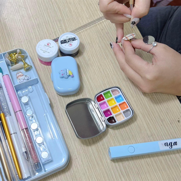 Khay chiết màu kim loại 12 ô  - pan chiết màu