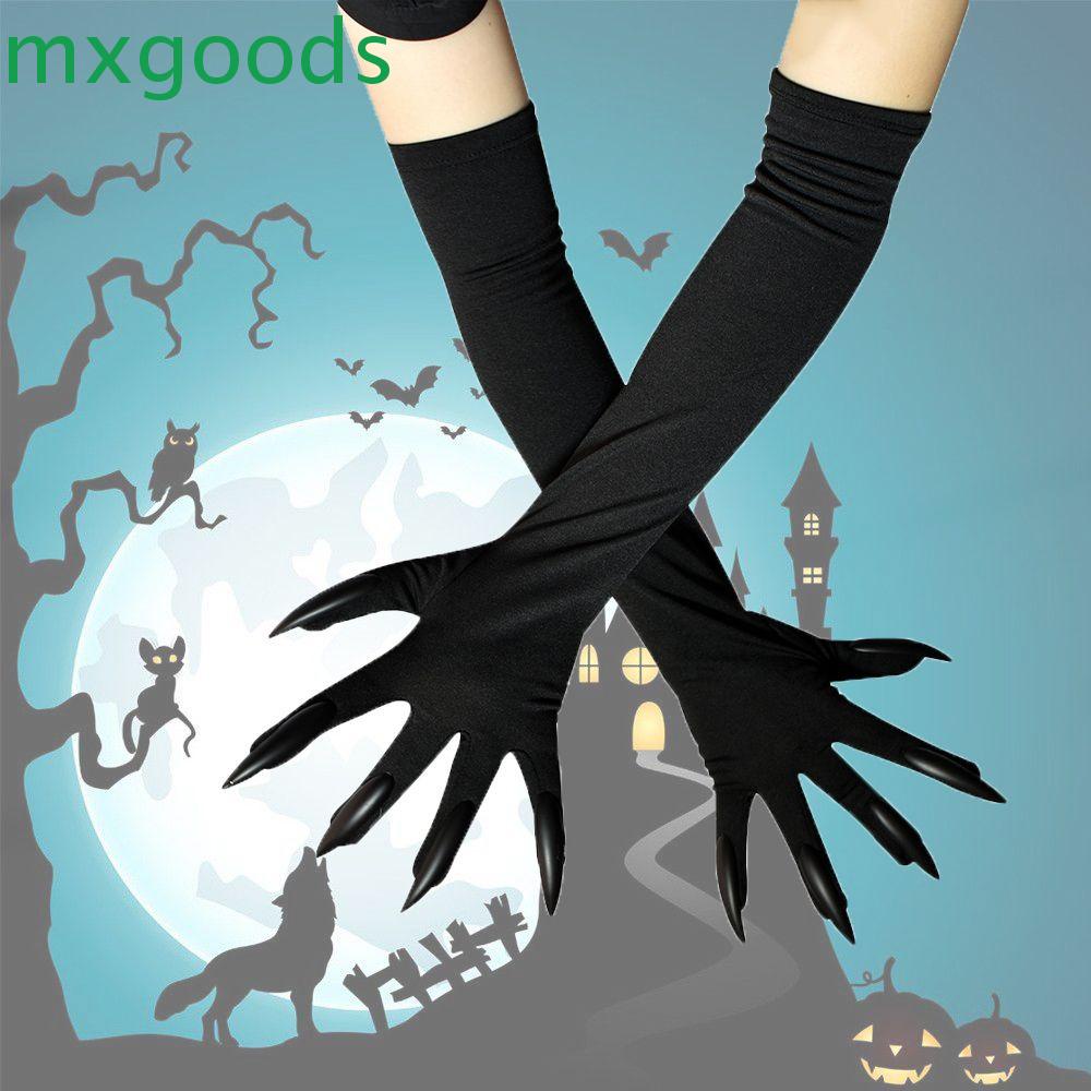Găng Tay Hóa Trang Halloween Kinh Dị Màu Đen|Đạo Cụ Chụp Ảnh Hình Móng Vuốt Ma Độc Đáo
