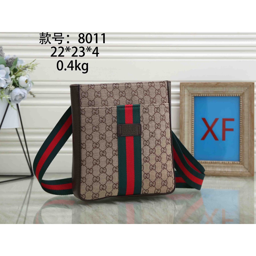 Gucci_Túi Da Đeo Chéo Thời Trang Cho Nam  Túi Xách Đeo Chéo Vai Thiết Kế Nổi Tiếng