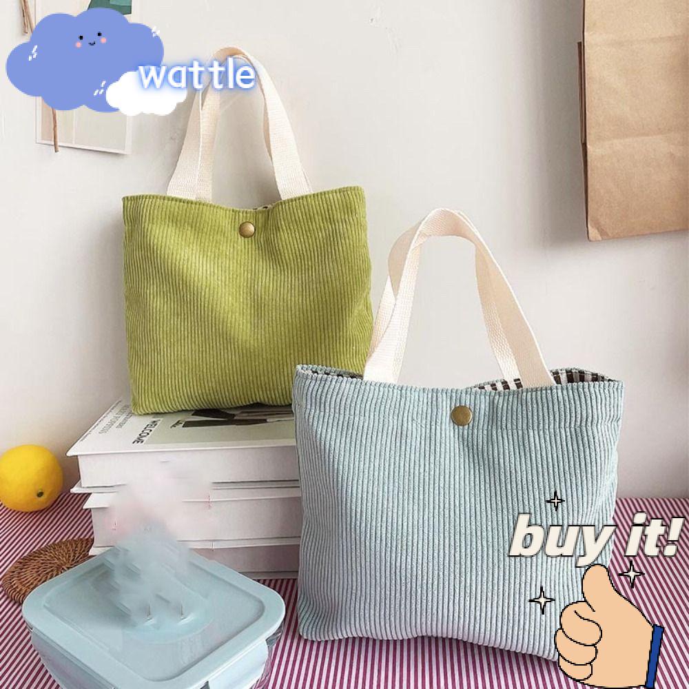 Túi Tote Vải Nhung Đựng Thực Phẩm Đi Dã Ngoại Tiện Dụng