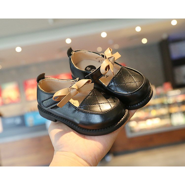 SIÊU XINH_Giày búp bê MG mềm phong cách Vitage Hàn Quốc có quai dán cho bé gái dễ thương