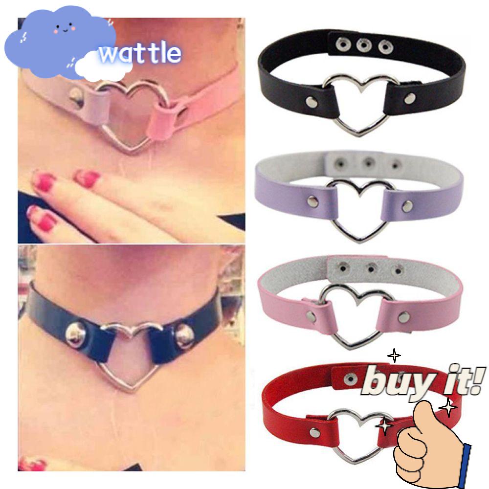 Vòng cổ Đinh Tán Mặt Trái Tim Phong Cách Punk