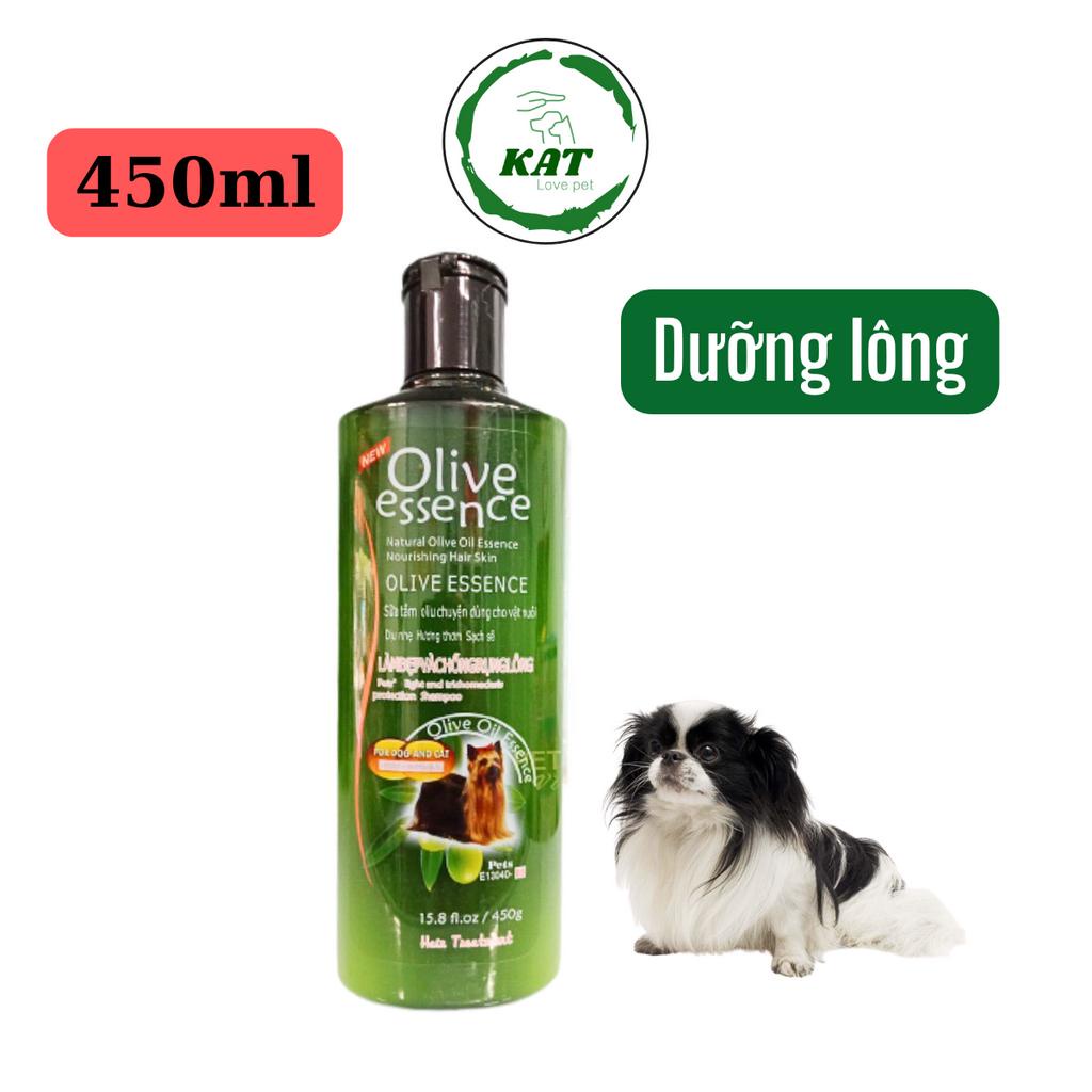 Sữa tắm cho chó mèo Olive Essence từ thiên nhiên - Chai 450ml - KAT Store