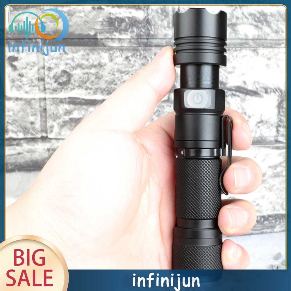 Đèn Pin LED XHP50 800LM 5 Chế Độ 1200mAh Sạc USB Tiện Dụng