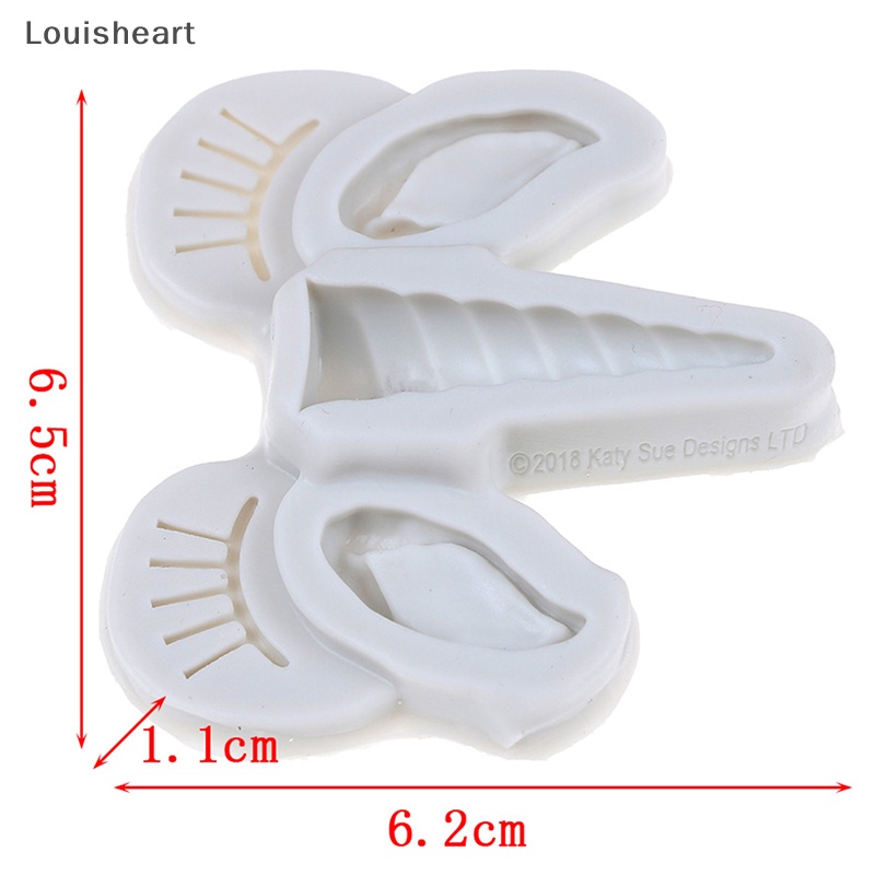 Khuôn Silicon Làm Bánh / Sô Cô La Hình Sừng Ngựa Louisheart TFG