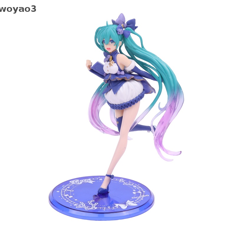 Mô Hình Nhân Vật Hatsune Miku Mặc Đầm Trong Anime 3D 20cm woyao3