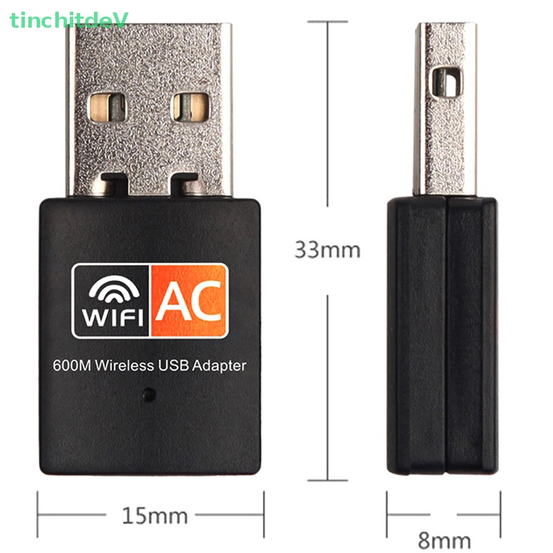 Usb Thu Tín Hiệu WIFI Chất Lượng Cao WD-4501AC USB 600Mbps Băng Tần Kép 2.4G