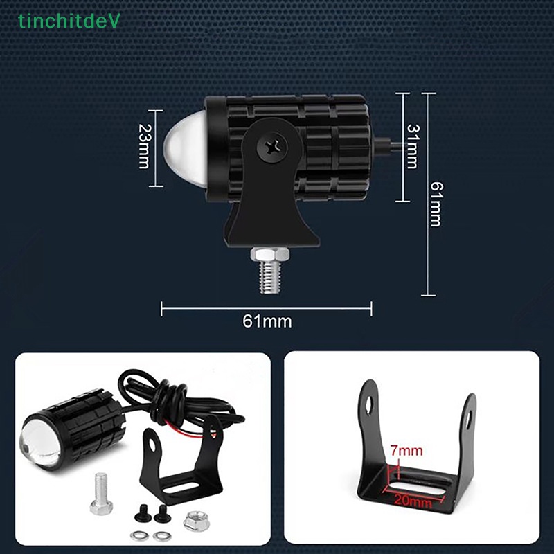 Bộ 1 / 2 Đèn LED Hai Màu Ánh Sáng Trắng / Vàng 12V Chuyên Dụng Cho Xe Hơi / Xe Tải / Tàu Thuyền