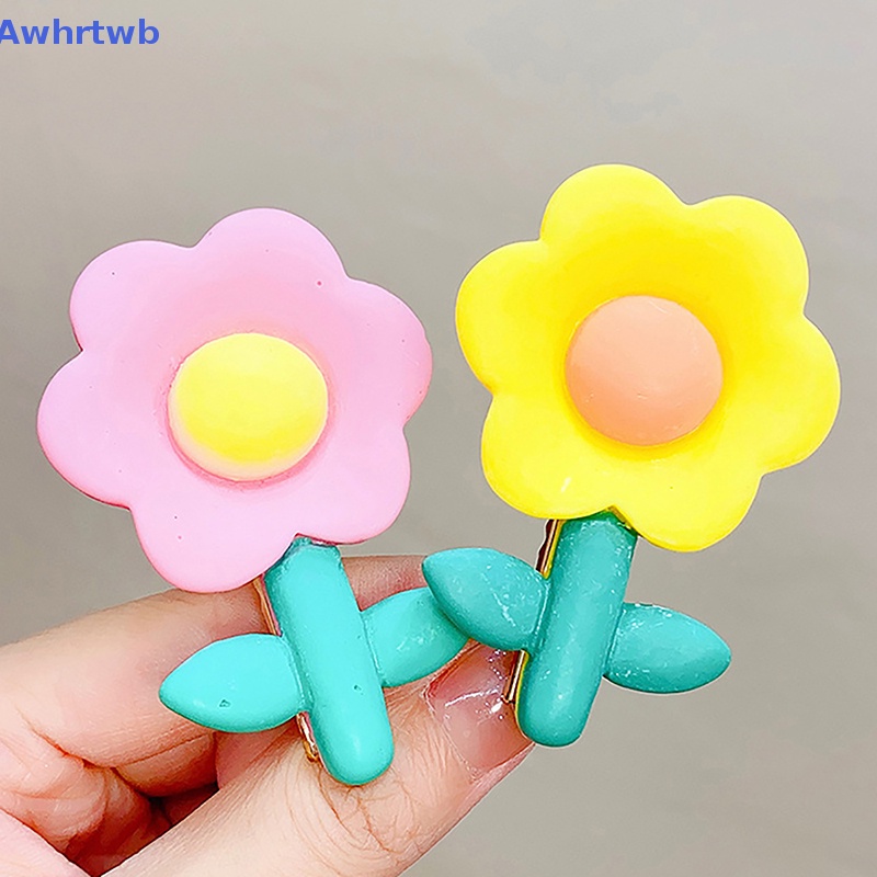 Kẹp Tóc Hình Bông Hoa Màu Kẹo Dễ Thương Thời Trang Mùa Hè Cho Bạn Gái Mới