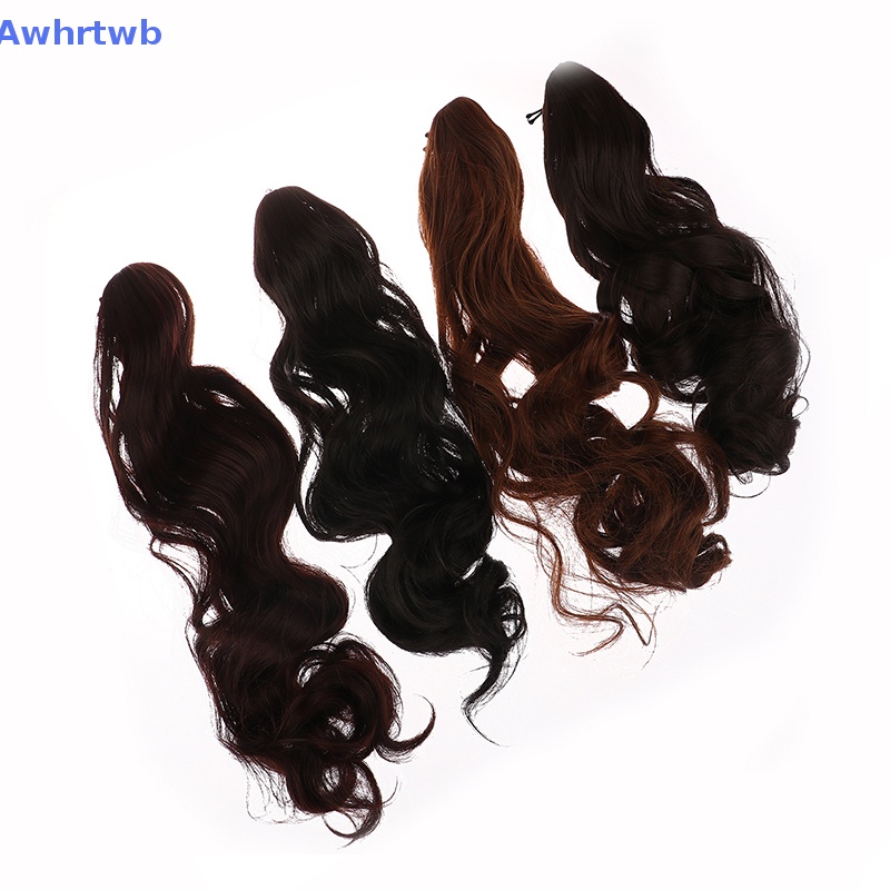 Tóc Giả Đuôi Ngựa Dài Xoăn Bằng Sợi Tổng Hợp Chịu Nhiệt Mới