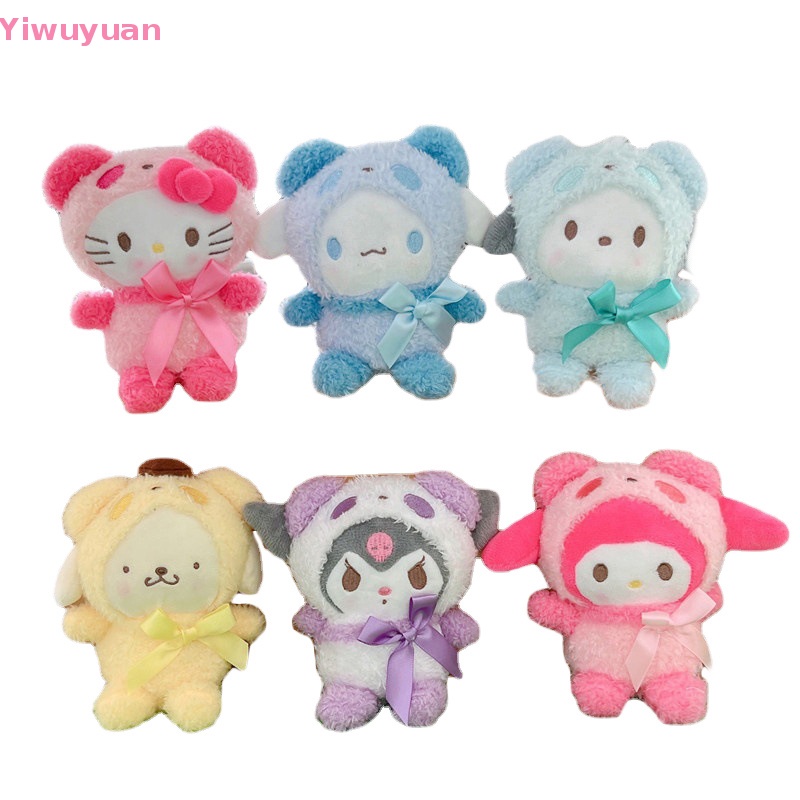 Móc Khóa Búp Bê Nhồi Bông Kuromi Cinnamoroll 14cm Mới