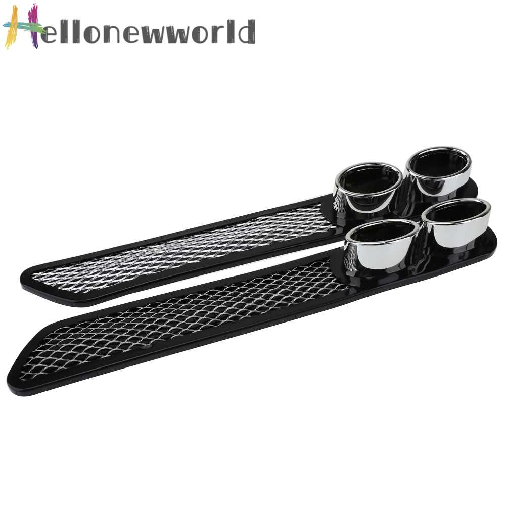 Set 2 Miếng Dán Ống Xả Xe Hơi Bằng Nhựa