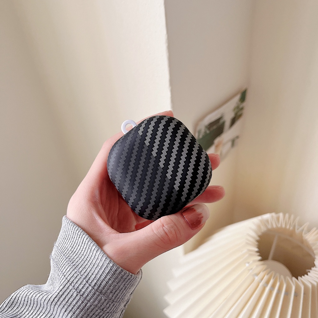 Vỏ Bảo Vệ Hộp Sạc Tai Nghe samsung galaxy Buds 2 / Buds Live / Buds FE / Buds2 Pro / Buds Pro Bằng pc Cứng Phối Sợi carbon Mặt Nhám Màu Tương Phản Thời Trang Sang Trọng Cho buds pro