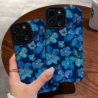 Ốp Điện Thoại Da Mềm Họa Tiết Hoa Retro Cho iPhone 11 14 13 12 Pro MAX Plus 11Pro 7 8 Plus X XR 13Pro XS MAX SE 2020