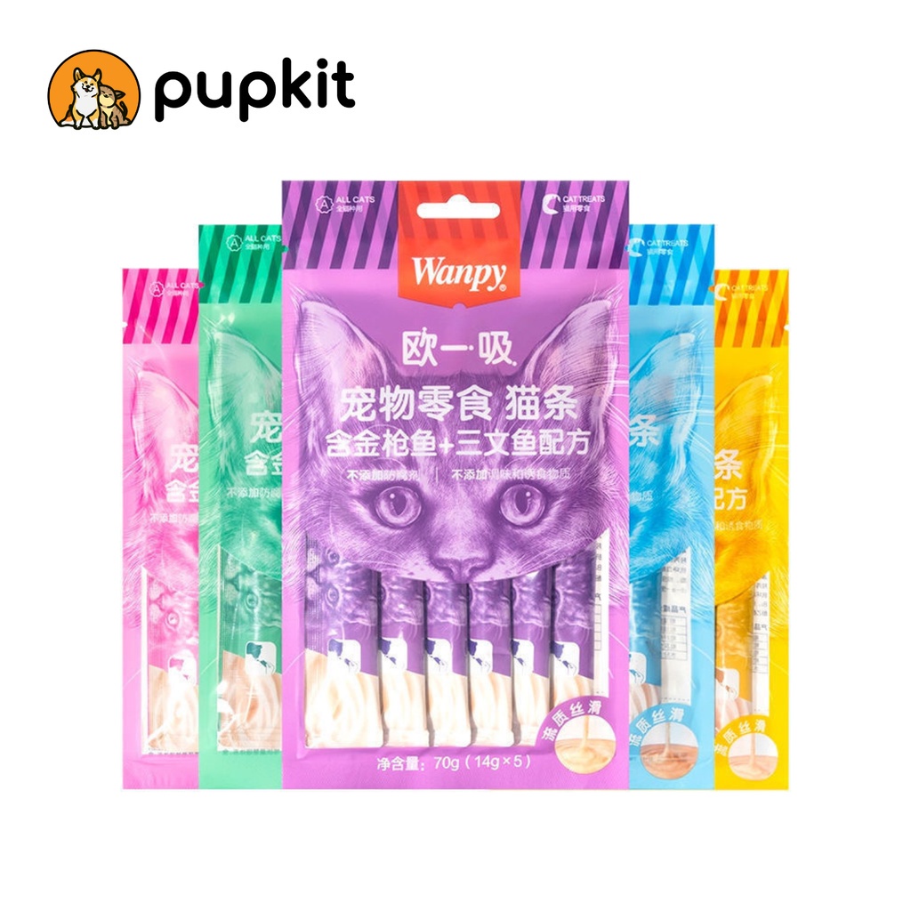 SÚP THƯỞNG WANPY CHO MÈO GÓI 14G*5