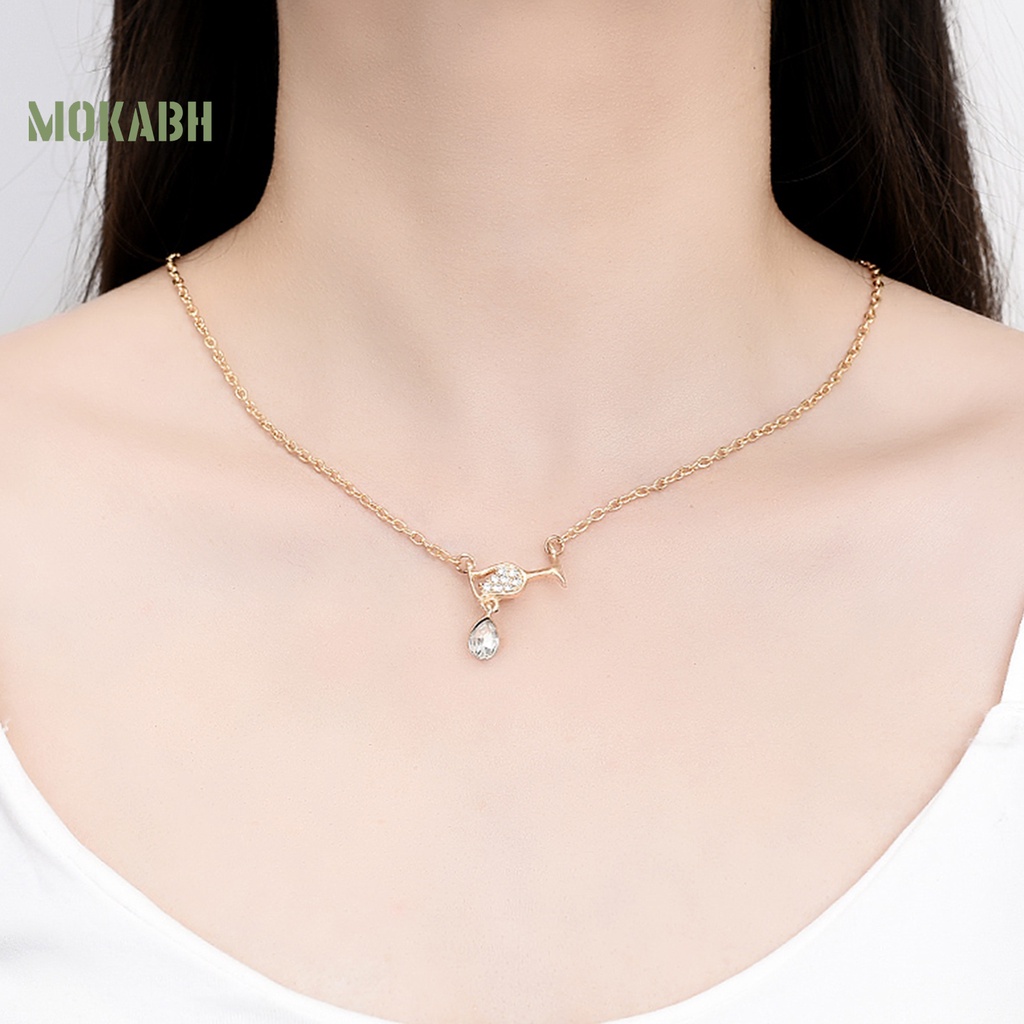 [Mới] Vòng cổ Hợp Kim Mặt Kính Bắt Mắt Tinh Tế Quyến Rũ Thanh Lịch Cho Nữ