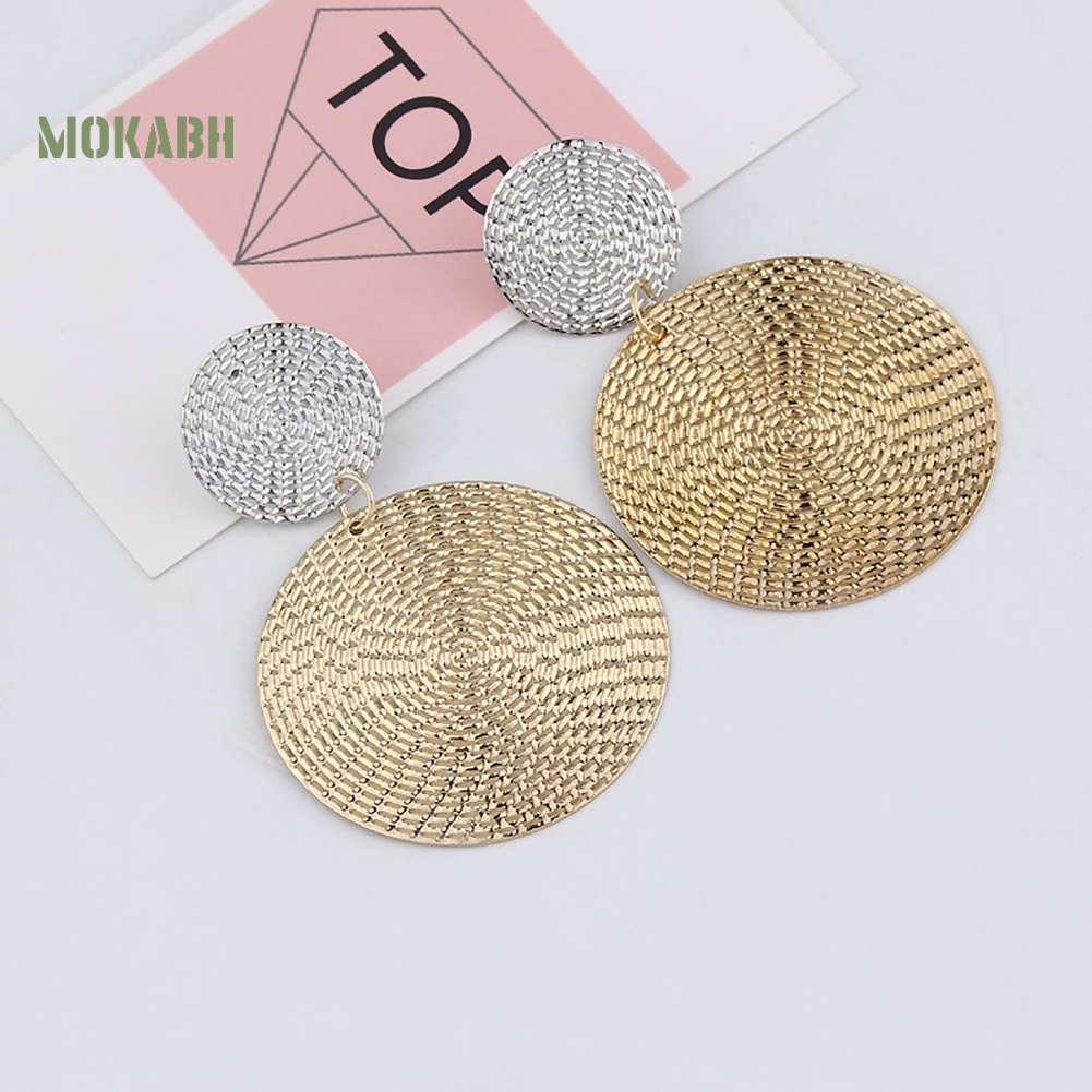 Bông Tai Hình Tròn Lớn Thời Trang Dành Cho Nữ