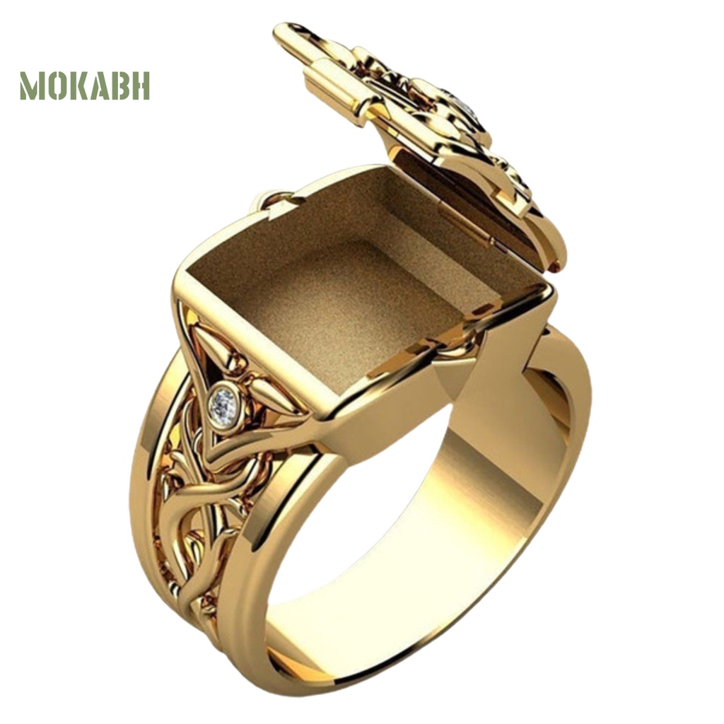 Nhẫn Nắp Lõm Kiểu Dáng Thời Trang Cho Nam Giới