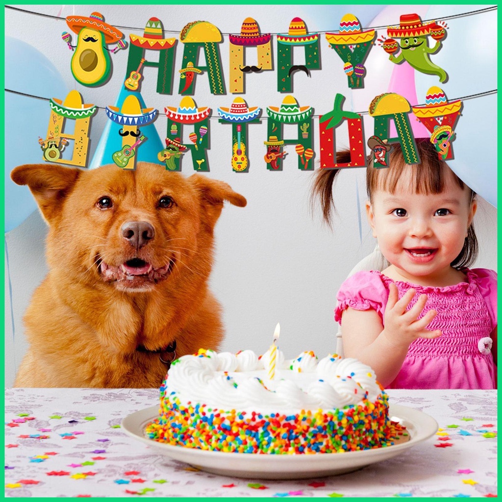 Set 31 Bong Bóng Nhiều Màu Trang Trí Tiệc Chủ Đề Fiesta Mexico