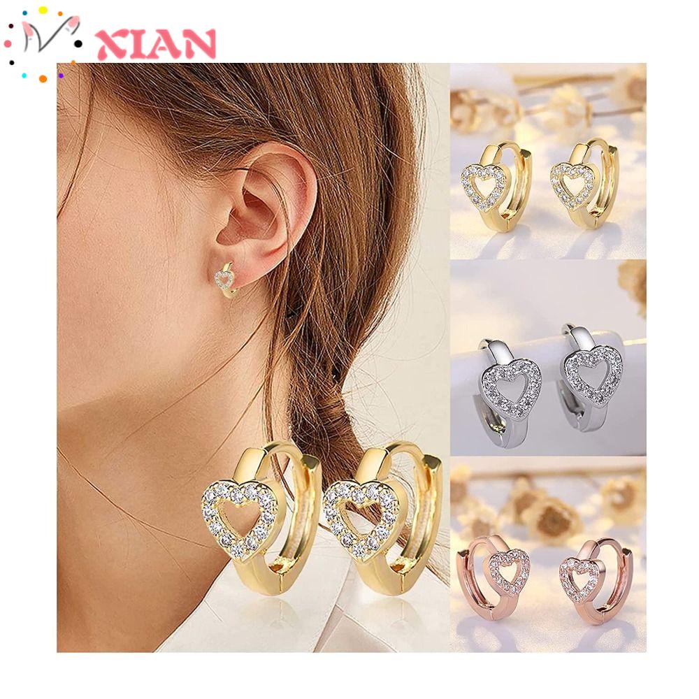 Bộ 2 Đôi Khuyên Tai Từ Tính XIANTIN Hỗ Trợ Châm Cứu Giảm Cân Cho Nữ