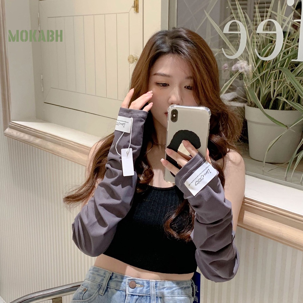 Bộ 2 Găng Tay Chống Nắng Chống Tia UV Thiết Kế Mỏng Co Giãn Tiện Dụng