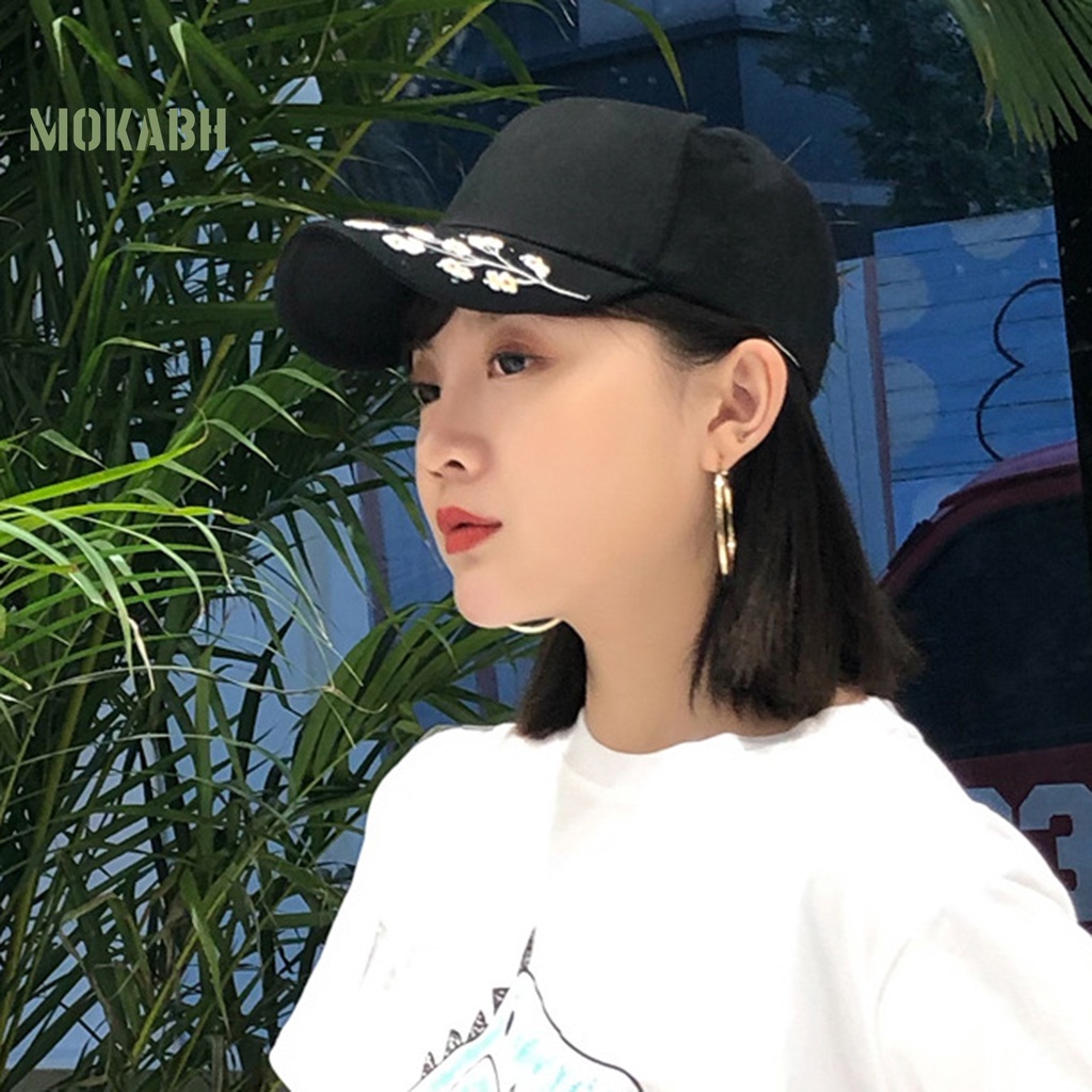 Abh Mũ Lưỡi Trai Họa Tiết Hoa Thêu Có Thể Giặt Lại Được