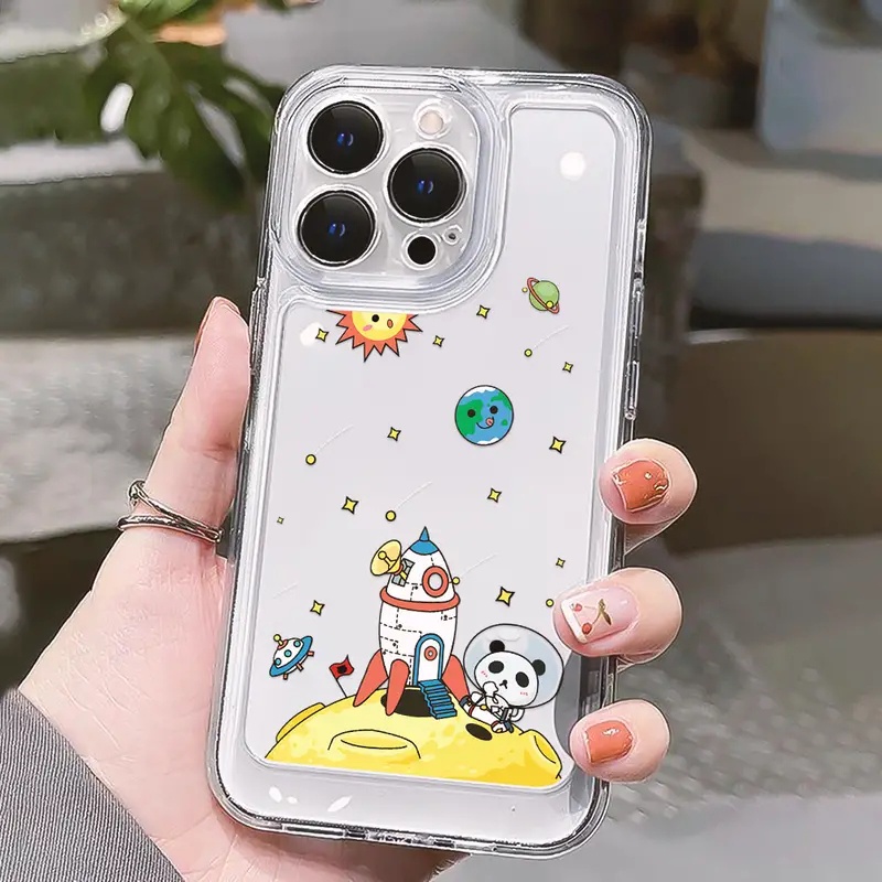 Ốp Điện Thoại TPU Mềm Chống Sốc Họa Tiết Hoạt Hình Cho IPhone 11 14 13 12 Pro Max XS X XR 7 + 8 6 6S Plus Sự Bảo Vệ