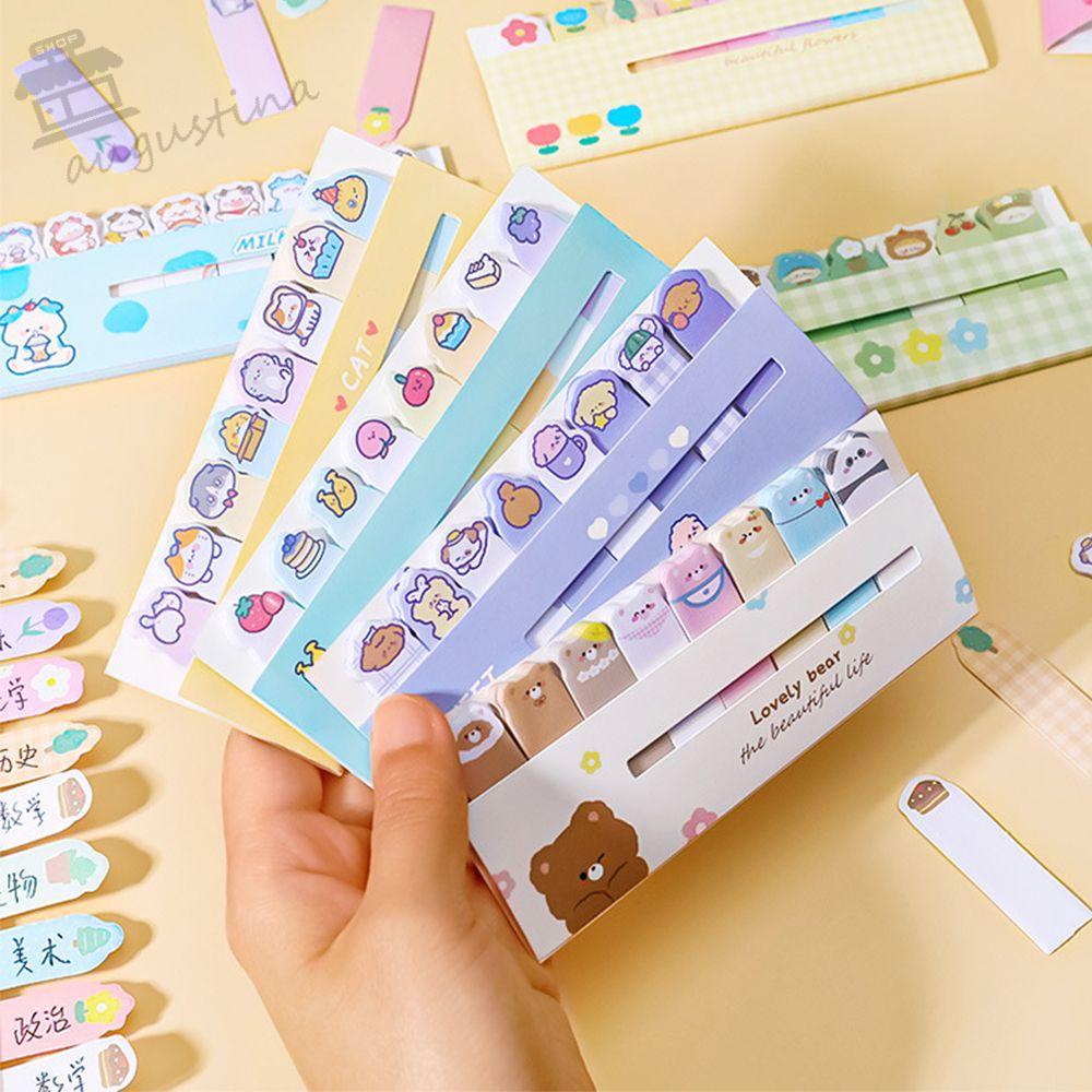 Set 120 Giấy Ghi Chú Tự Dính Họa Tiết Trái Cây Hoạt Hình AUGUSTINA