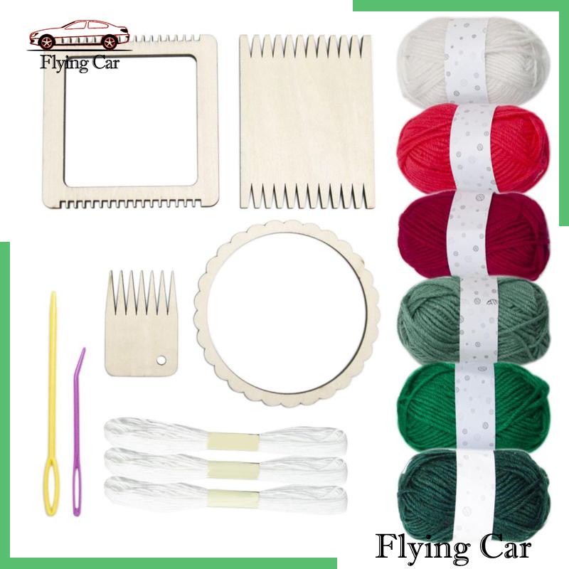 [Lzdjfmy2] Đế Lót Đan Len Bằng Gỗ Mini Cho Người Mới Bắt Đầu