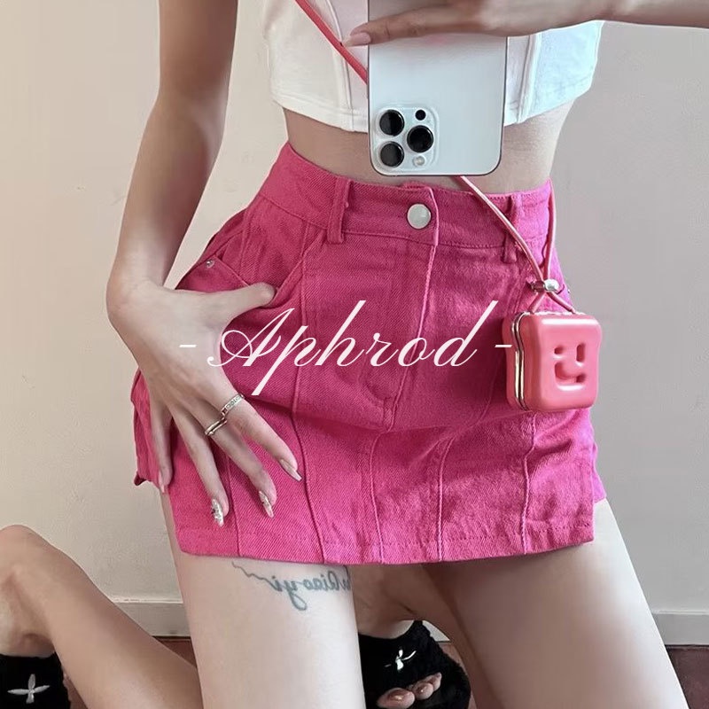 Chân váy jean Lưng Cao Ôm Dáng Phong Cách Hàn Quốc Mới Cho Nữ