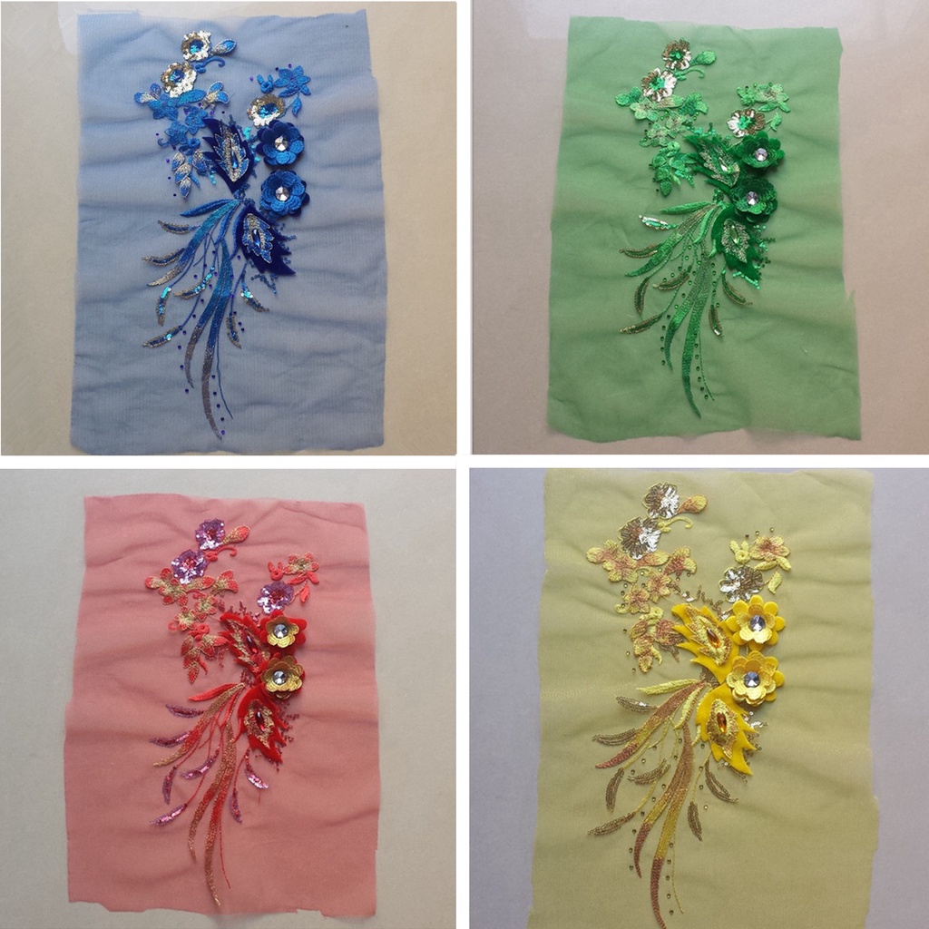 1 Miếng Dán Trang Trí Quần Áo Hình Kim Cương Giả 20 * 40cm DIY