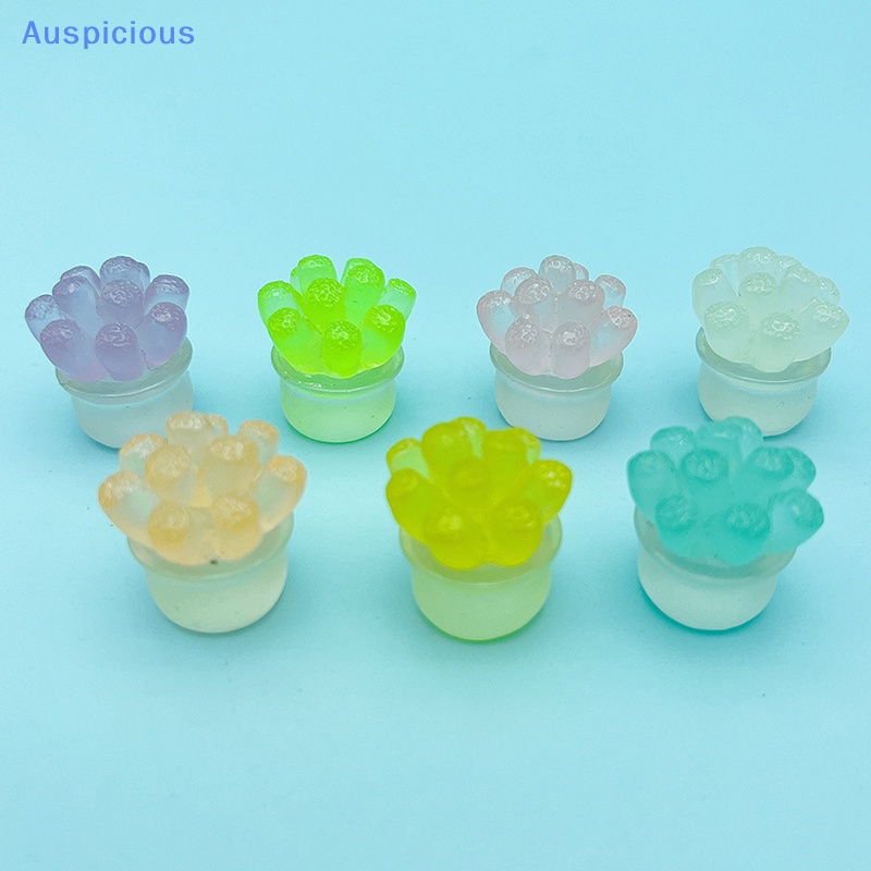 Set 2 Đồ trang trí Xe Hơi Mini Bằng Nhựa Phát Quang Độc Đáo