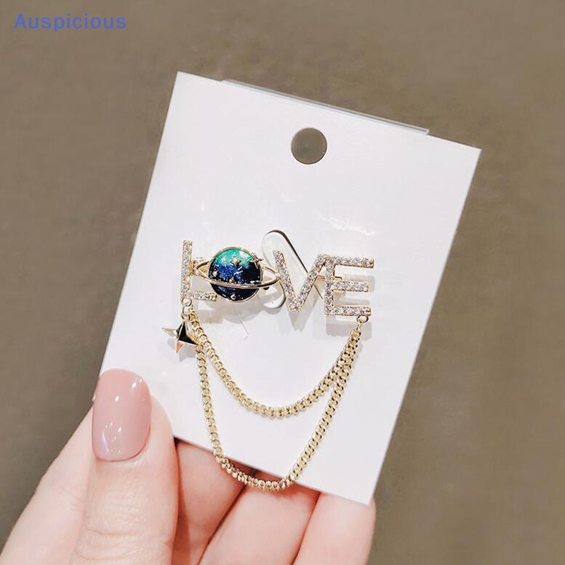 Ghim Cài Áo Đính Đá Phối Tua Rua Phong Cách Hijab Thời Trang