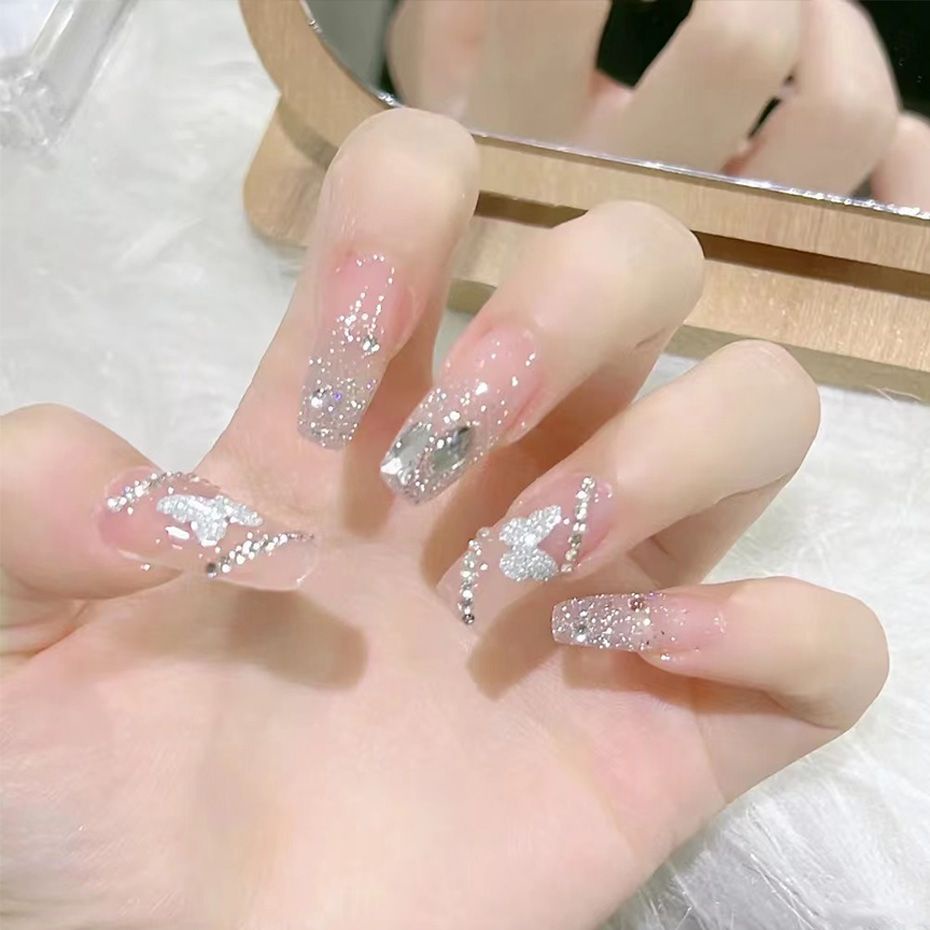Miếng dán trang trí móng tay STZPRONAIL lấp lánh thời trang mùa hè