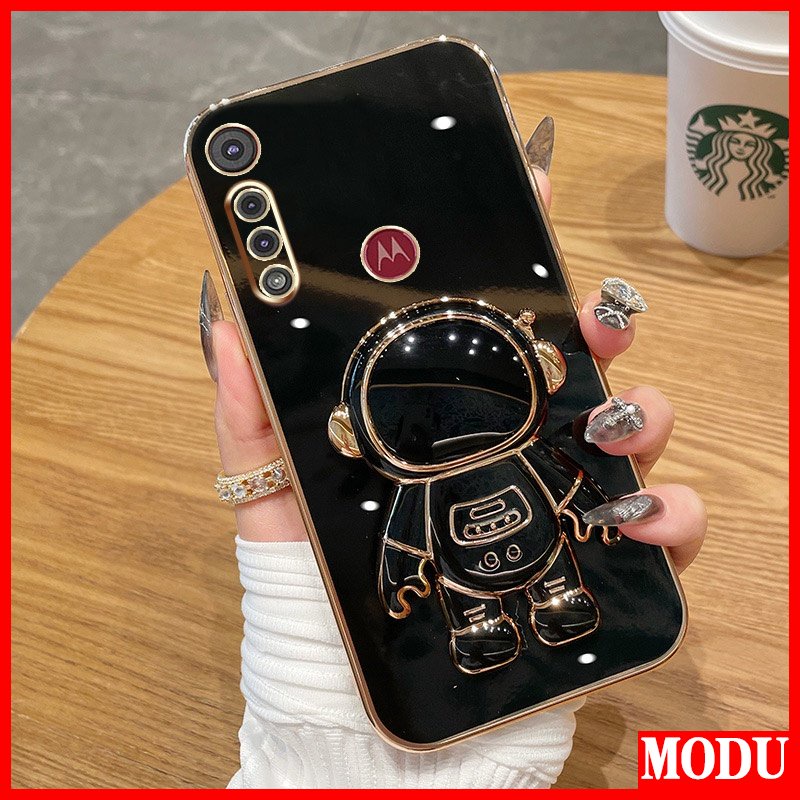 Modu motorola moto g8s vỏ điện thoại mạ kẽm sang trọng play g8 power g8 power lite macaron chân đế phi hành gia đầy màu sắc chất lượng cao