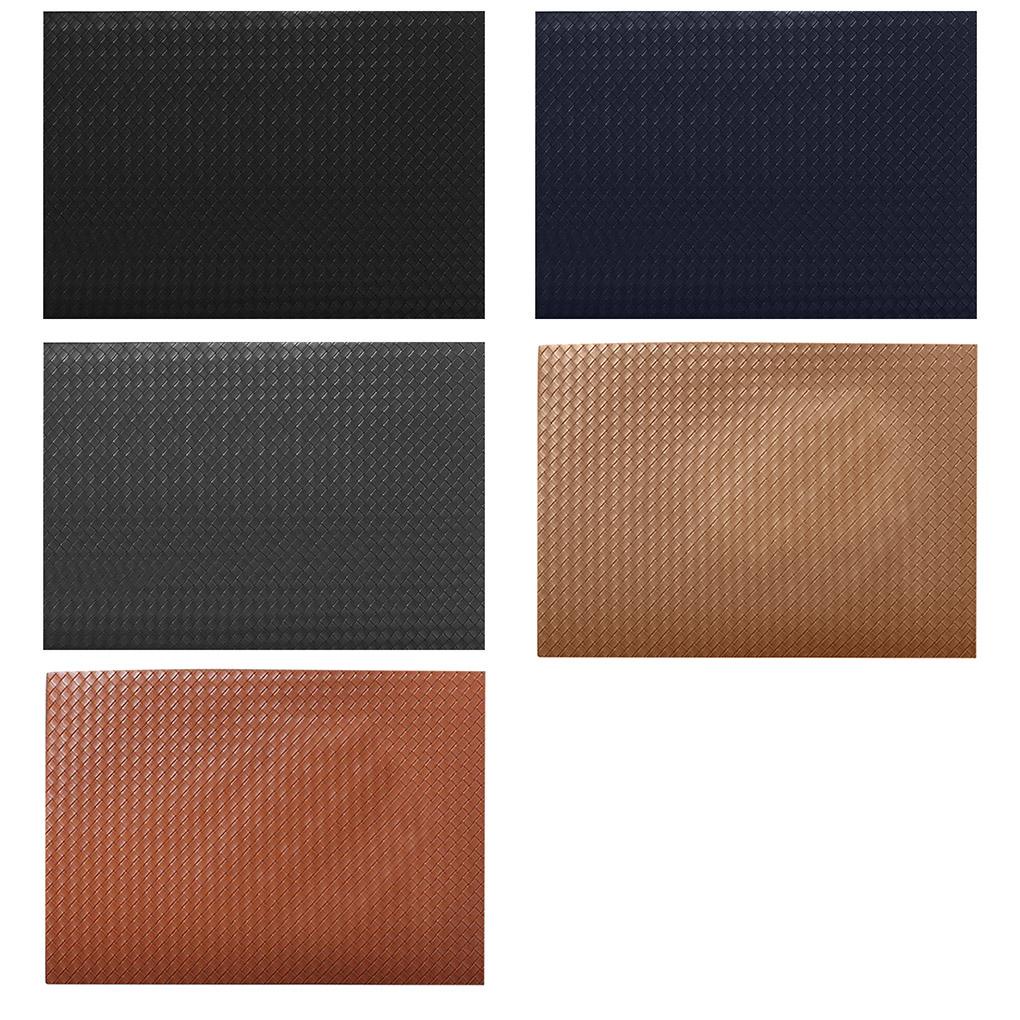 Thảm Lót Bàn Ăn Giả Da Màu Trơn Chống Trượt / Thấm Nước Tiện Dụng Cho Gia Đình / Khách Sạn