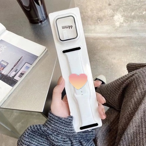 Dây Đeo Silicone + Vỏ Bảo Vệ Mới 2023 Cho Apple Watch band 49mm 45MM 41MM 44mm 40mm 42mm ultra 8 4 3 5 SE 6 7