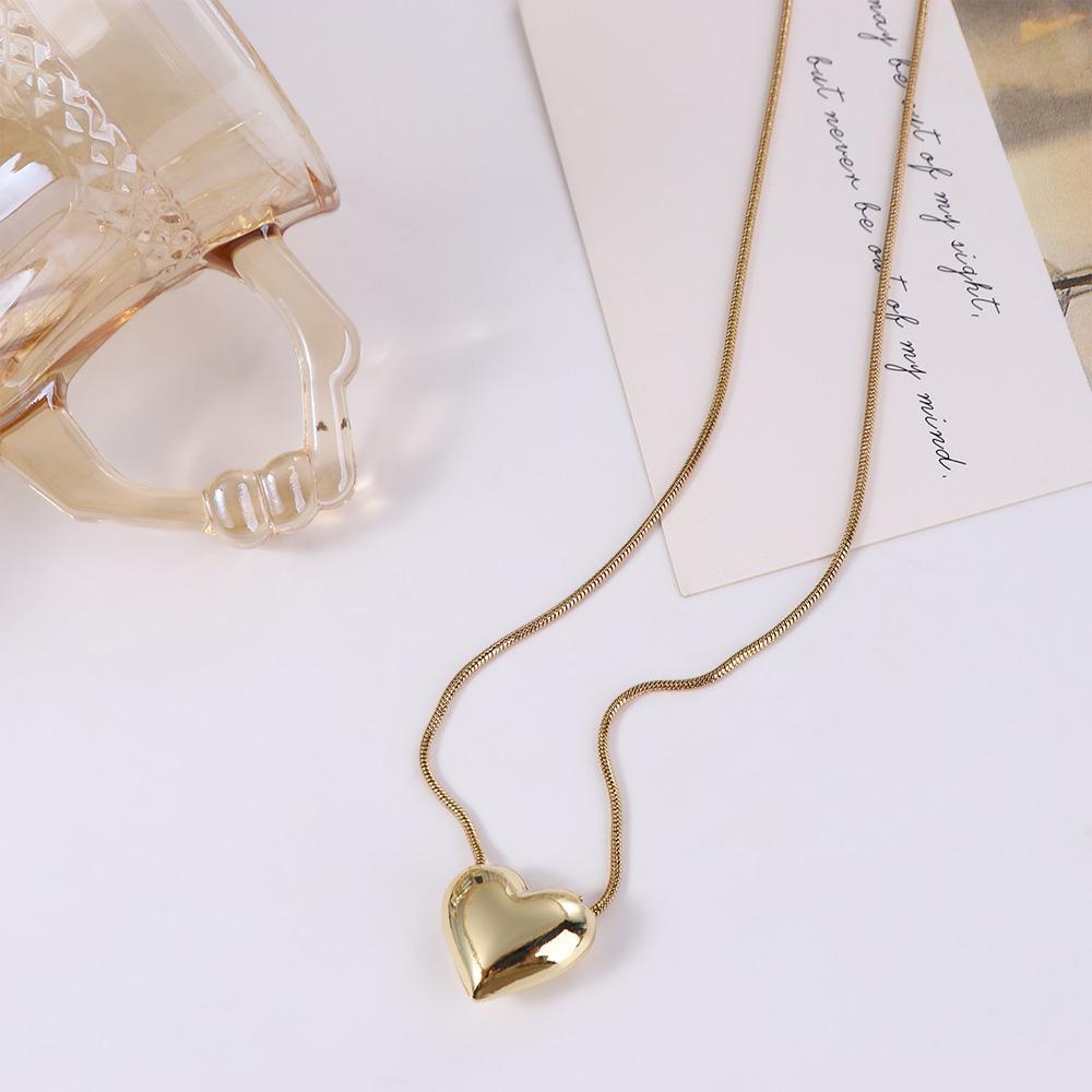 BACK2LIFE Vòng cổ Mặt Trái Tim Kpop Sáng Tạo Cho Nữ