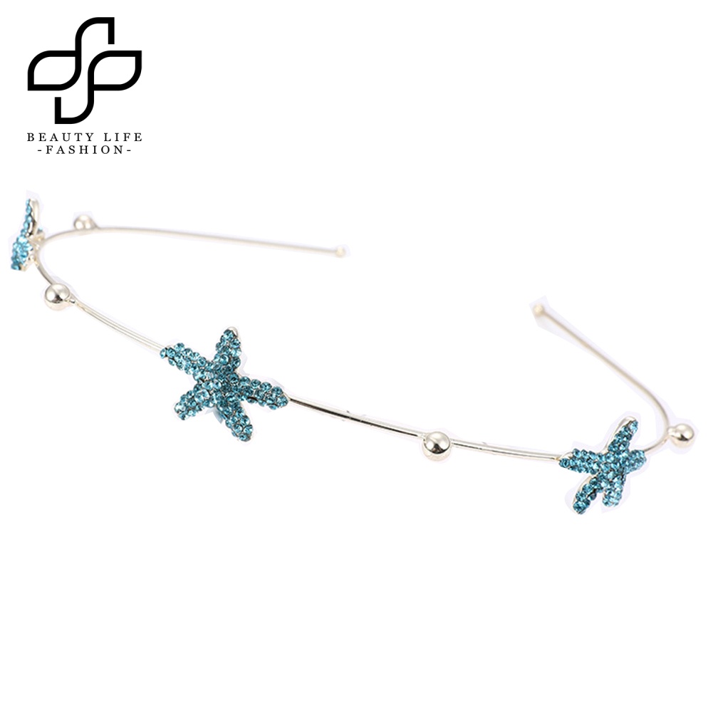 Băng Đô Cài Tóc Đính Ngọc Trai Giả Hình Sao Biển Thời Trang Cho Nữ