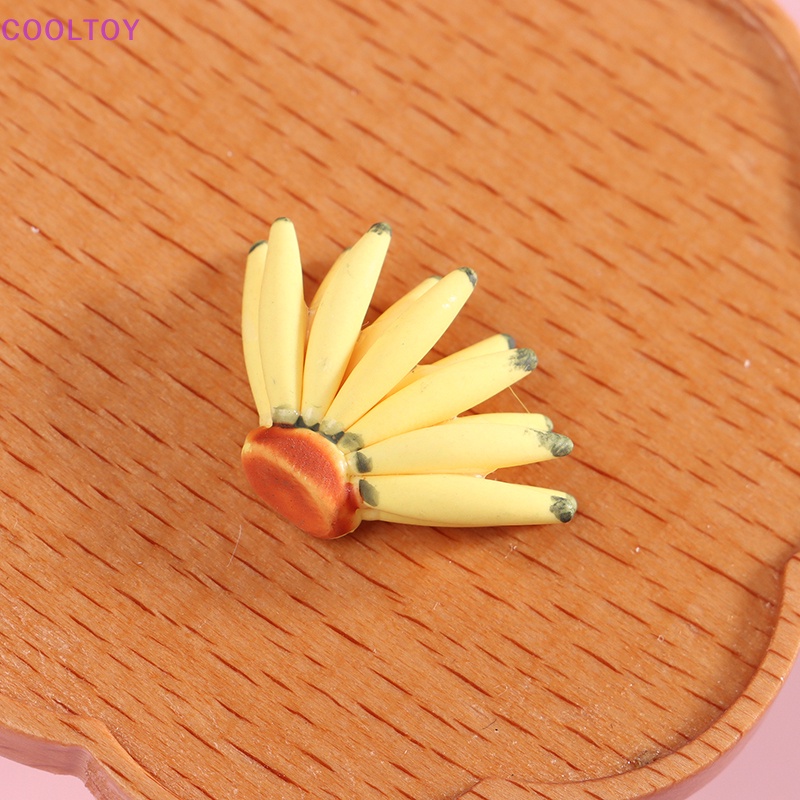 Quả Chuối Giả Bằng Nhựa Resin 1Bunch 1: 12 Trang Trí Nhà Búp Bê