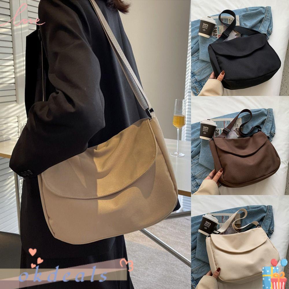 Túi Đeo Vai Chất Liệu Cotton Canvas Cho Nữ